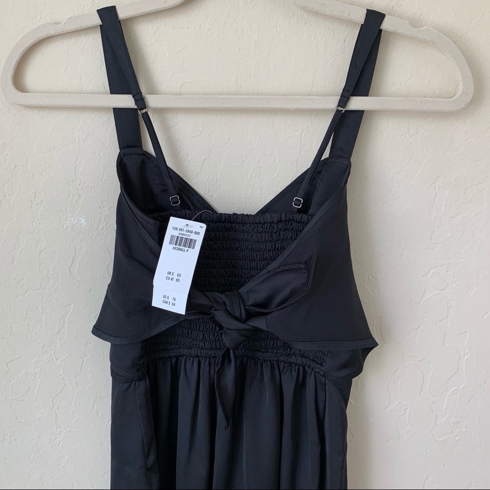 Abercrombie & Fitch Satin Tie Jumpsuit